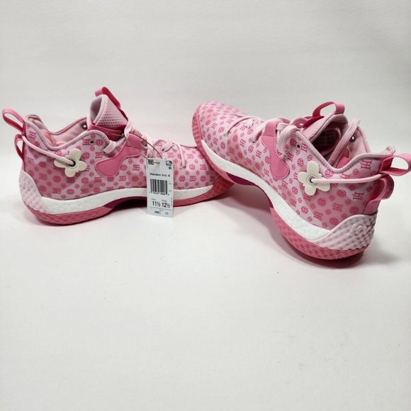 ADIDAS Harden Vol 6 Monogram Pink Cloud Basketball Shoes Men's Size 11.5 GW9033 - Picture 9 of 14